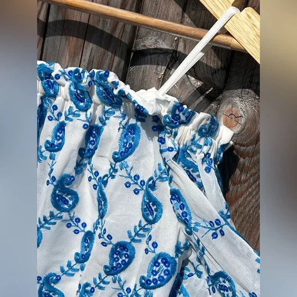 Lily Pulitzer Alva Top Baha Blue Paisley